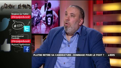 E21 - L'Équipe du soir - Extrait : Platini qui retire sa candidature, une perte pour le foot ?