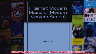 Krasner Modern Masters Modern Masters Series