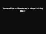 PDF Download Composition and Properties of Oil-well Drilling Fluids Download Full Ebook