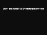 PDF Download Chaos and Fractals: An Elementary Introduction Download Full Ebook