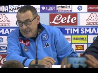 Napoli-Torino 2-1 - Sarri "si tocca" sentendo parlare di scudetto (06.01.16)