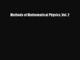 PDF Download Methods of Mathematical Physics Vol. 2 Download Online