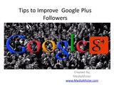 Tips to Improve Google Plus Followers