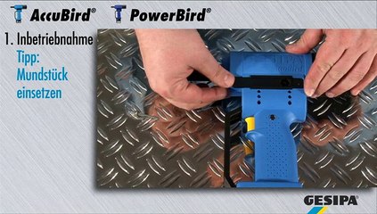 GESIPA Bird: Inbetriebnahme und Wartung (Deutsch)