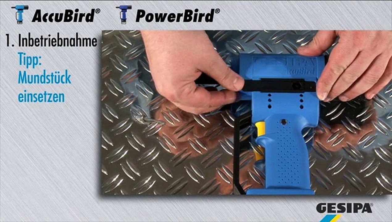 GESIPA Bird: Inbetriebnahme und Wartung (Deutsch)