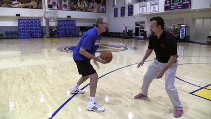 Warriors TV Analyst Jim Barnett Shows His Wicked Crossover