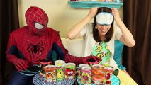 Whiffer Sniffers SMELL CHALLENGE DisneyCarToys & Spiderman Pizza Donuts Candy Blind Surpri