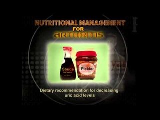 Nutritional Management for Arthritis in English - Diet Tips,  Nutrition Supplements