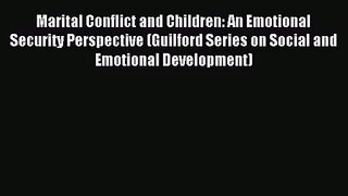 [PDF Download] Marital Conflict and Children: An Emotional Security Perspective (Guilford Series