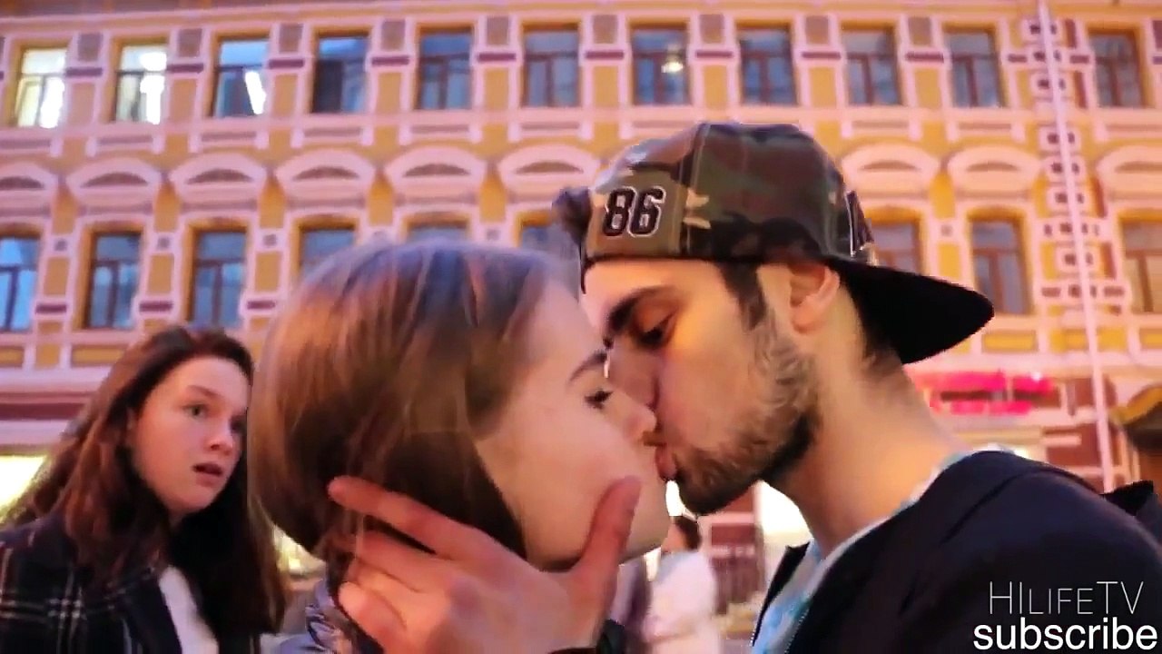 Kiss Prank College - Kissing Prank - Slap Game (Kiss or Slap)