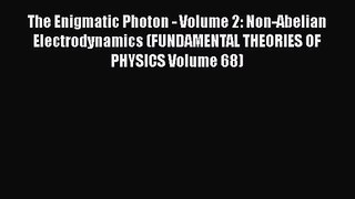 PDF Download The Enigmatic Photon - Volume 2: Non-Abelian Electrodynamics (FUNDAMENTAL THEORIES