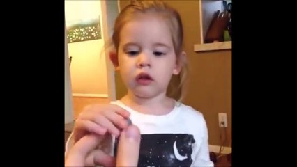 Cute little Girl tastes Warhead Candy for the first Time