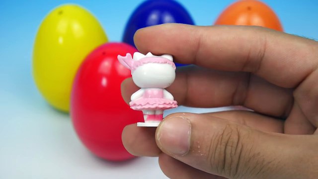 Colored Surprise Eggs Opening Disney Pixar Cars Spider-Man Frozen Spongebob Squarepants Hello Kitty!