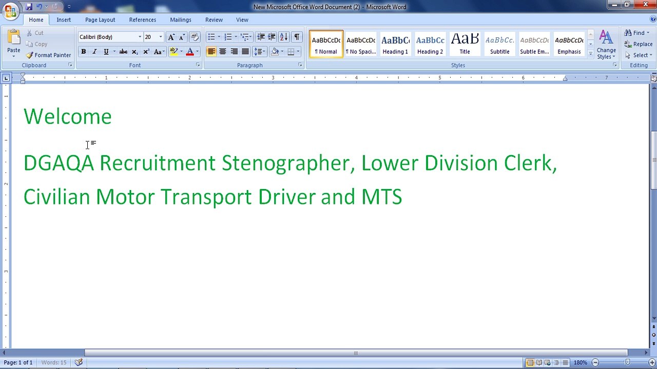 DGAQA Recruitment Stenographer etc. 80 Posts -www.jobreport.org