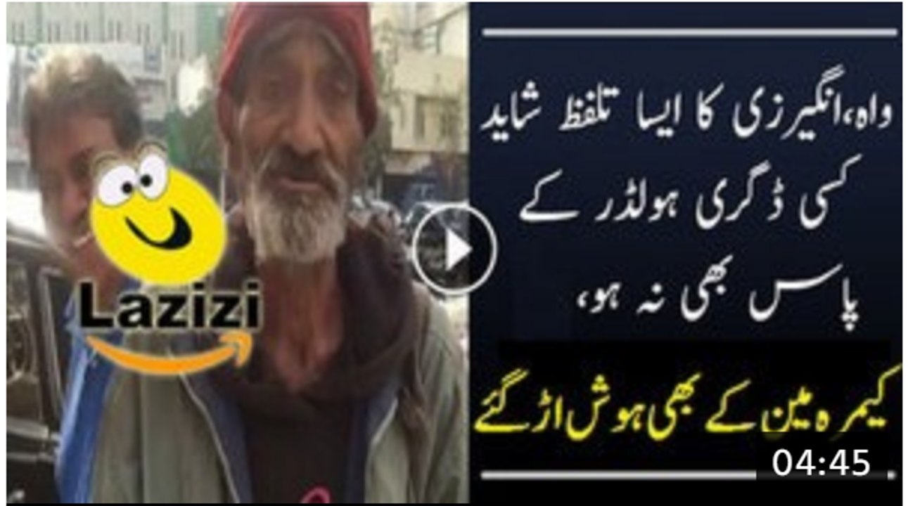An Educated Homeless Man Who Speaking Awesome English - Video Dailymotion