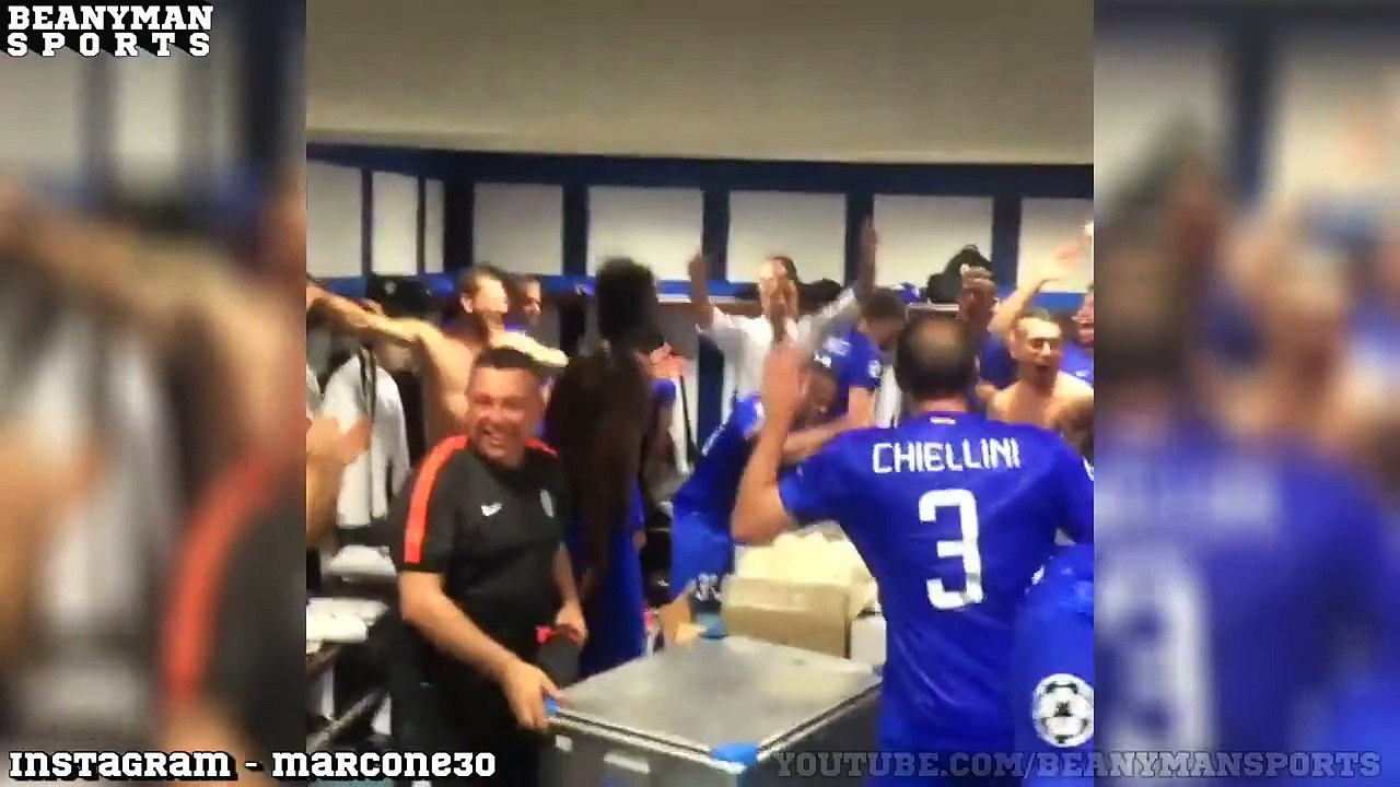 Juventus Stars Sing & Dance In The Dressing Room After Knocking Out Real Madrid