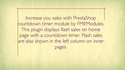 PrestaShop Countdown Module