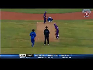 Kumar Sangakkara - SIX!!! Swept Over Square Leg. Warne Warriors 98 3 in 8.3 Over