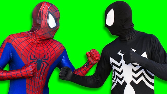 Spiderman hunter Superhero Fights Movie ☆☼☆ Spiderman vs Venom in Real Life
