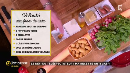 La recette du jour : velouté aux fanes de radis