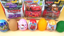 Disney Pixar Cars Mcqueen Ramone Mater Unboxing Toys Surprise Eggs Play Doh Spider-Man Hello Kitty