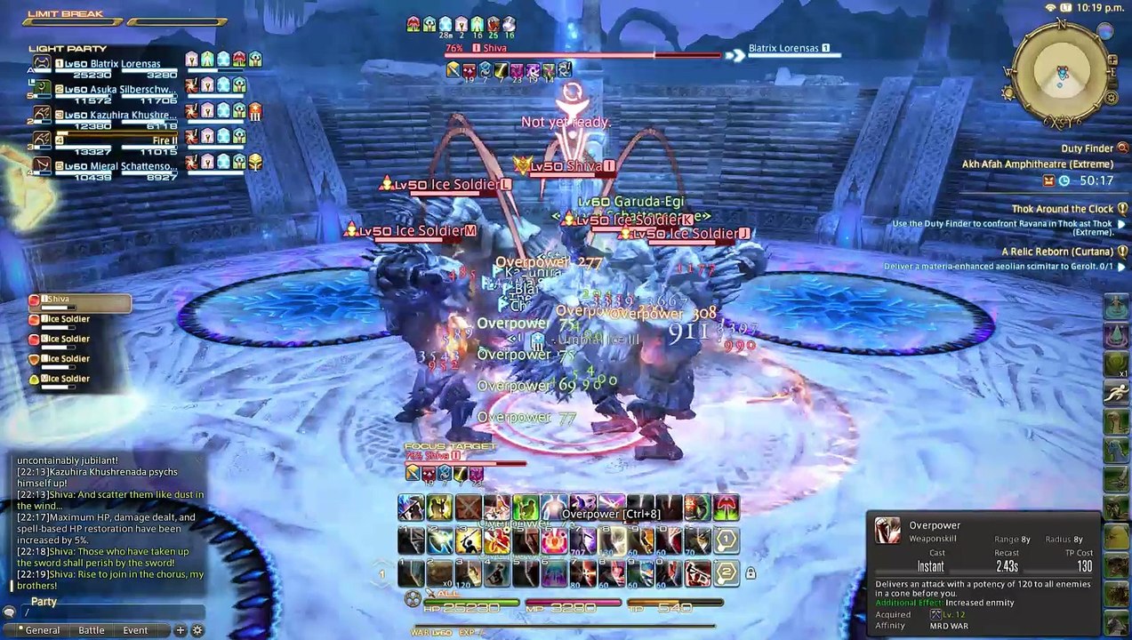 FF14 Shiva Ex lvl 60 mode