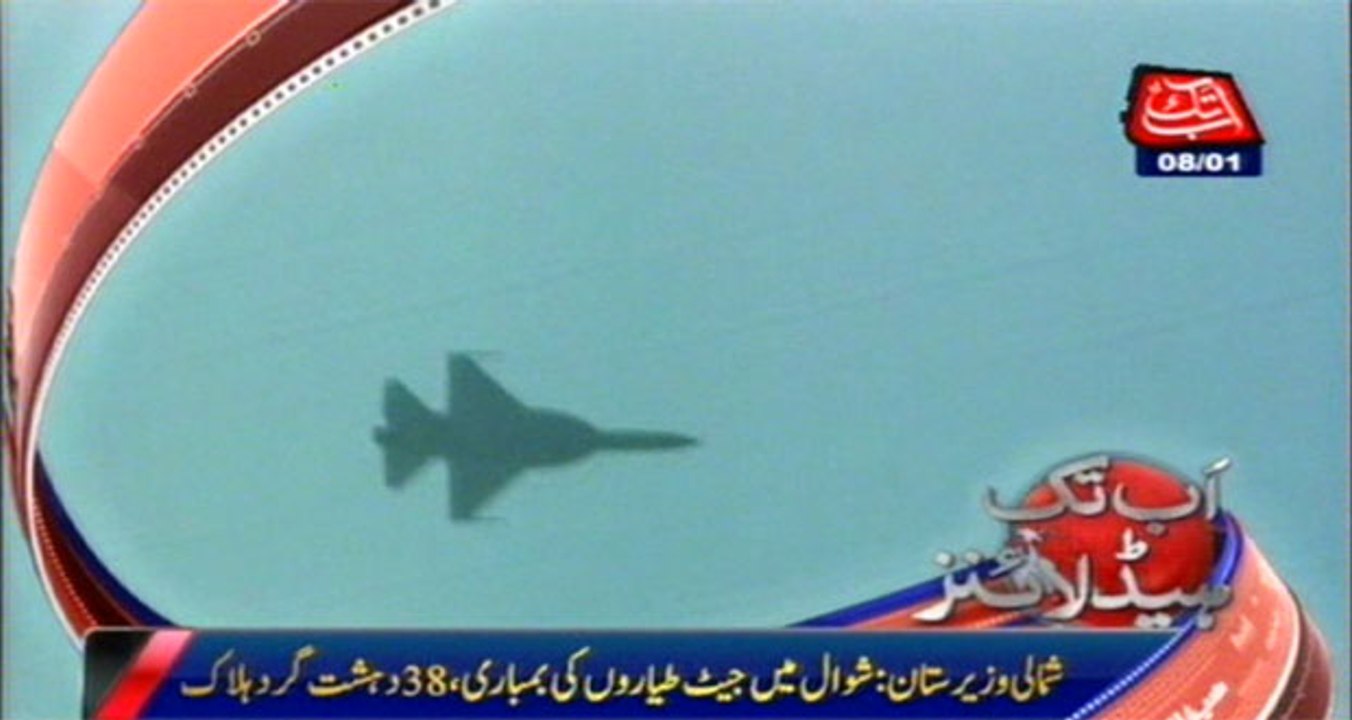 N Waziristan: Jets strikes kill 38 terrorists, destroy 5 hideouts