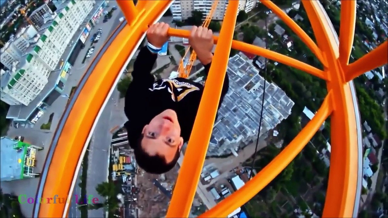 CRAZY PEOPLE or PEOPLE ARE AWESOME 2015 -_- DON'T LOOK DOWN part 2 -- (Height Edition)