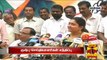 Why AIADMK Refuses to Meet the Press...? : Khushboo, Congress Committee Spokesperson - Thanthi TV