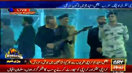 Governer Sind Amazing performance with giutar on Pakistan's National Anthem