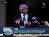 Chile no reconoce condiciones de Bolivia para restablecer relaciones