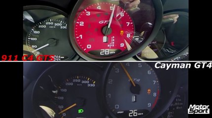 0-240 km/h : Cayman GT4 VS 911 C4 GTS (Motorsport)