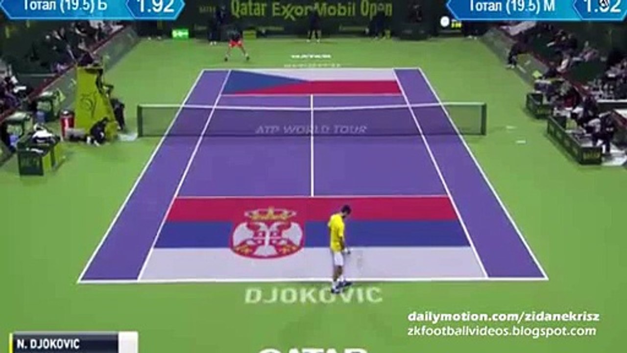 Novak Djokovic v. Tomas Berdych - ATP Doha Semi-Final 08.01.2016