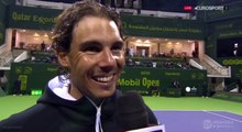 2016 Qatar Open SF R. Nadal vs. I. Marchenko (Last game&Interview)