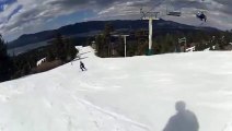 POV My Snowboarding Trip - My First Bail