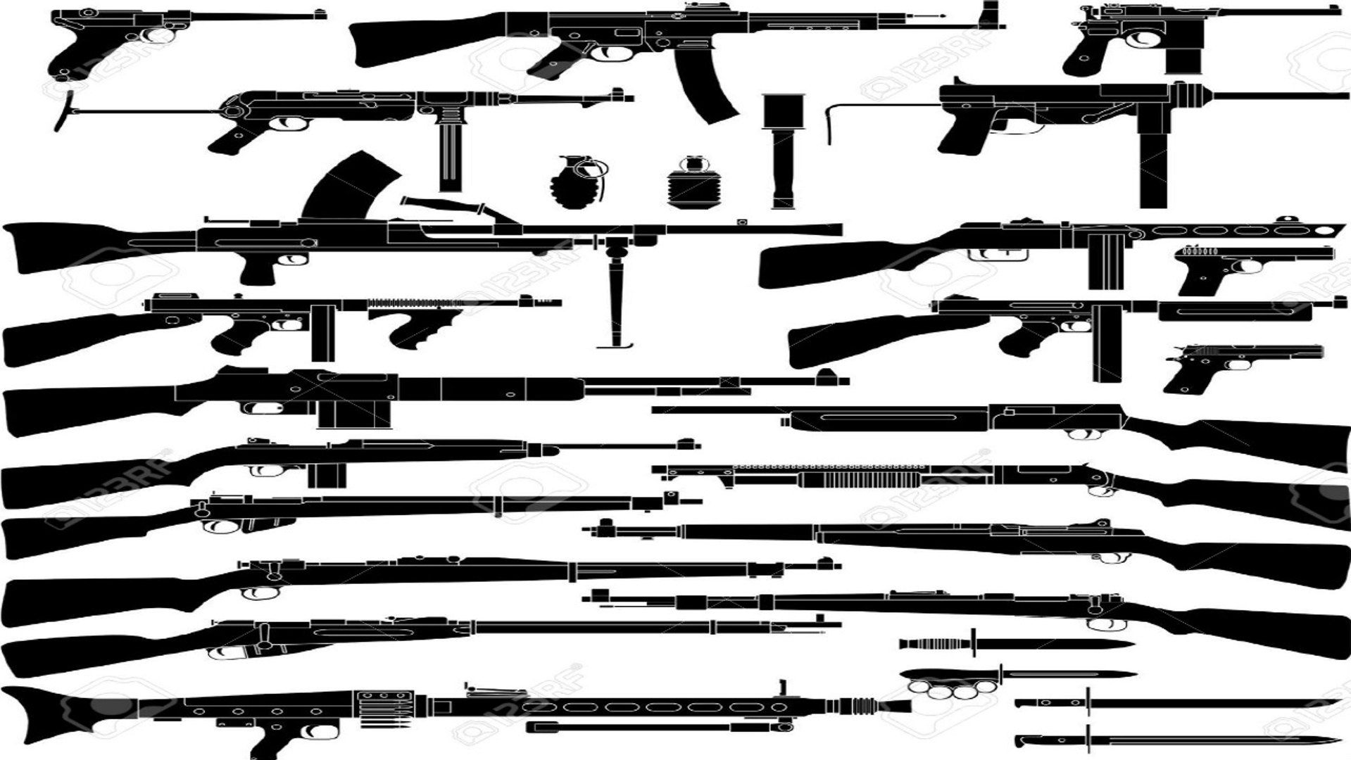 Mitrailleuses Allemandes De La Seconde Guerre Mondiale