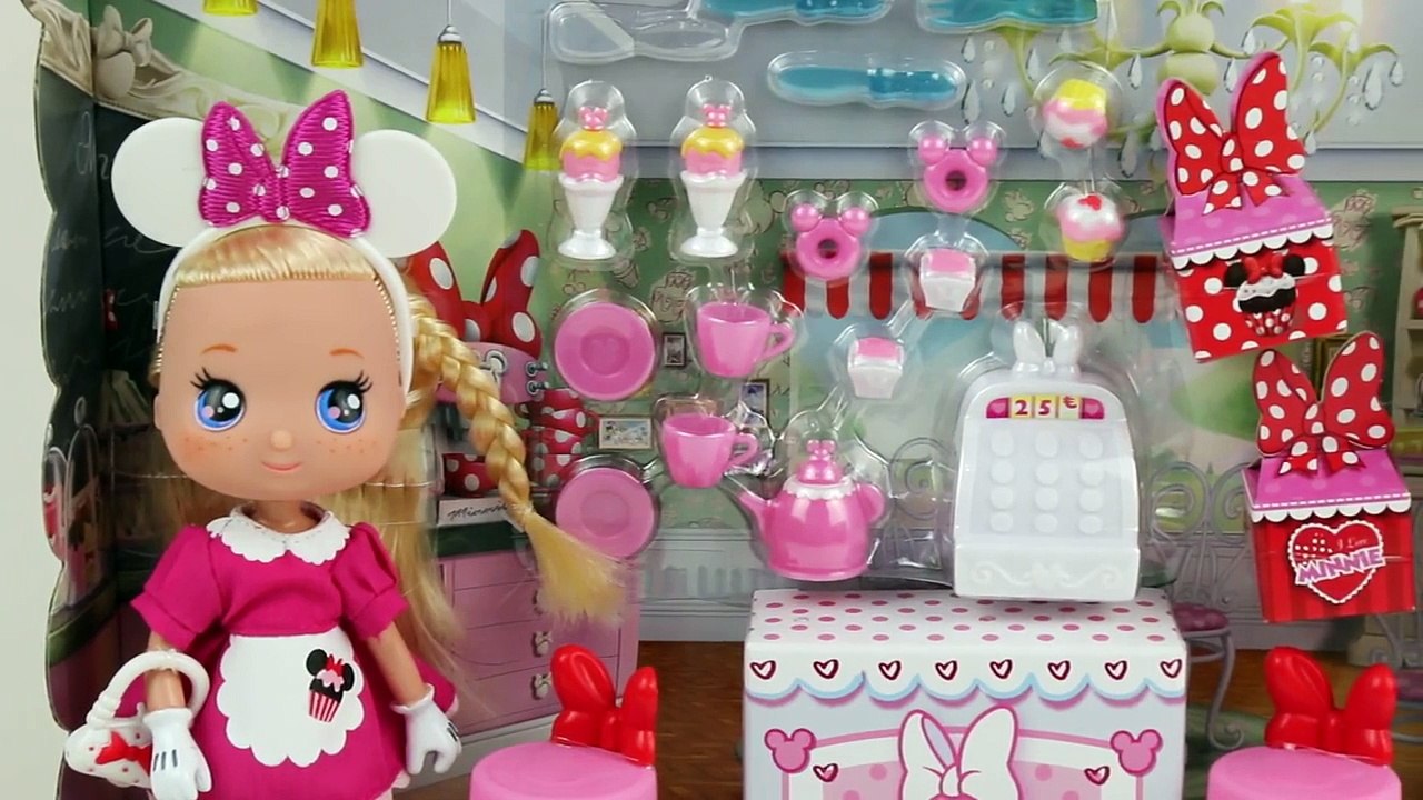 Play Doh Cupcake and cake Minnie Mouse Toy Review Cooking Playset