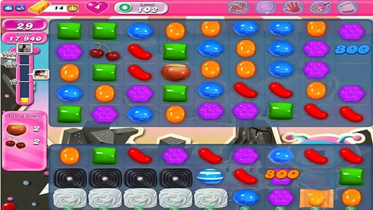 Candy Crush Saga Gameplay Level 102