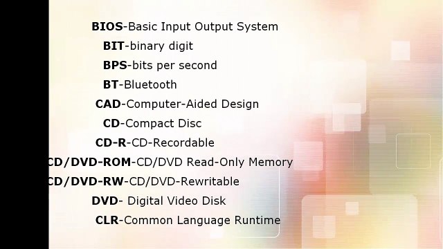 Computing and IT Abbreviations