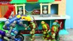 Donatello Builds a Zoob Bot that Attacks Ninja Turtles Leonardo Michelangelo and Runs Over Raphael