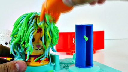 Play Doh Fuzzy Pet Salon Playdough Cat and Dog Disney Frozen Hello Kitty Mascotas Plastili