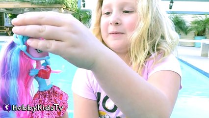 MLP PINKIE PIE Equestria Girls Rainbow Rocks! + Shopkins by HobbyKidsTV