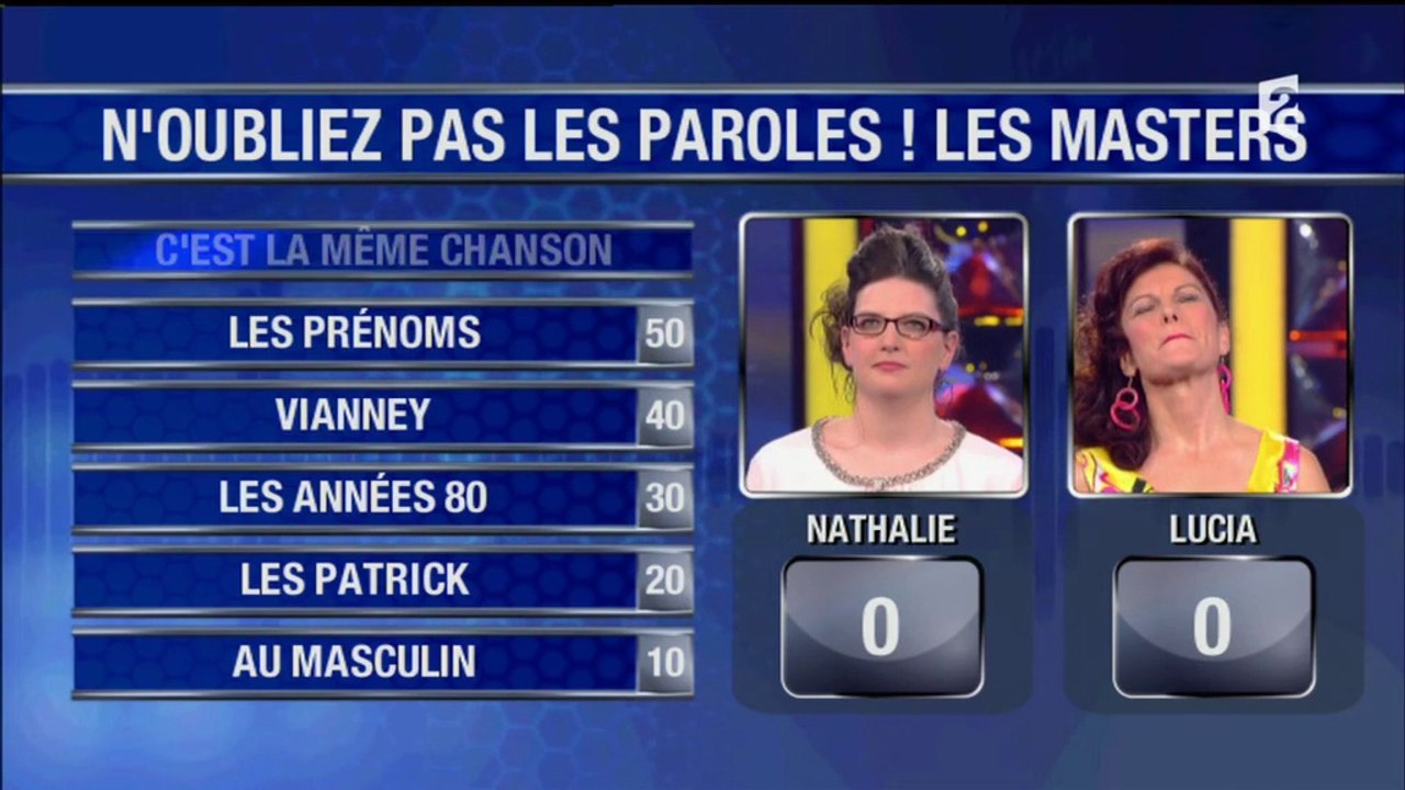 10 masters 2016 nathalie Lucia match retour