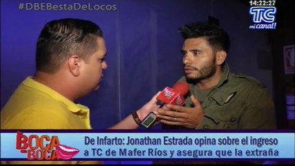 Jonathan Estrada opina sobre el ingreso a TC de Mafer Ríos y asegura que la extraña