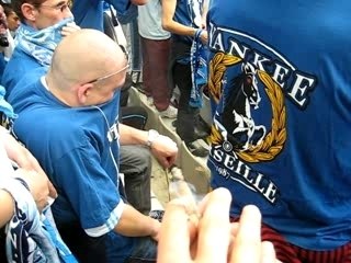 OM-Sochaux Brûlage écharpe