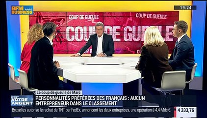 Le Coup de Gueule de Marc: "Ne voir aucun nom d'entrepreneur dans les 50 personnalités préférées des Français me déprime" - 08/01