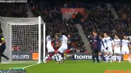 Thiago Silva Goal - Paris SG 1 - 0	 Bastia - 08/01/2016