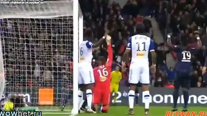 Thiago Silva Goal - PSG 1 - 0 Bastia - 08/01/2016