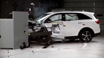 2016 Kia Sorento small overlap IIHS crash test