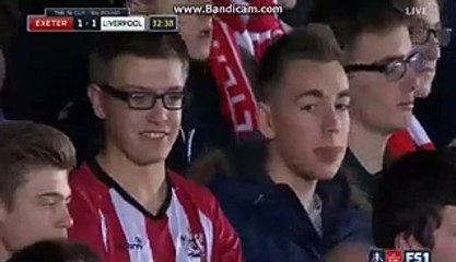 CHRISTIAN BENTEKE SUPER SKILLS & PASS EXTER CITY 1-1 LIVERPOOL 08-01-2016